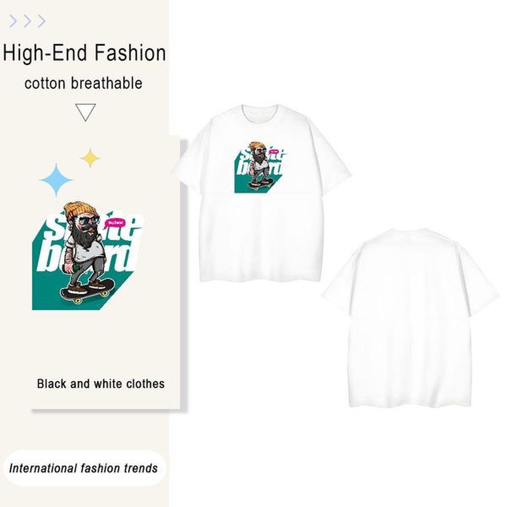 Designer person 100% Cotton 230g Men Tees Sport Short Sleeve O-Neck T-Shirts for Men New Arrival Graphic Tshirts