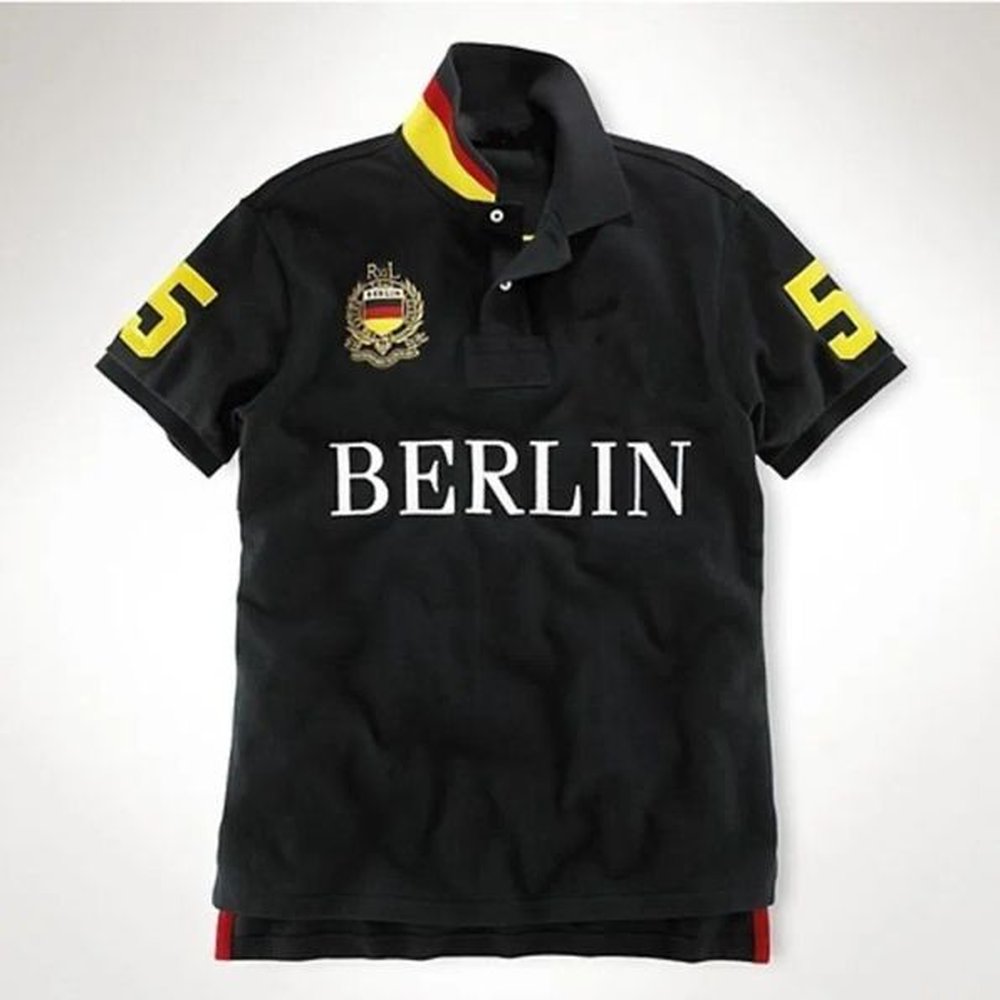 designer polo shirt mens european and american short sleeves casual colorblock cotton embroidered fashion t shirts us size s-XXL
