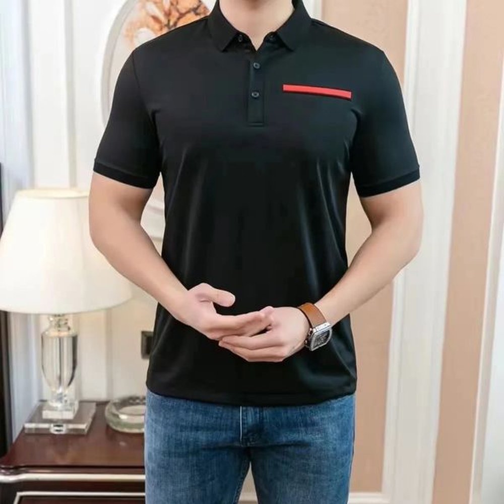 Designer POLO t shirt Men's T-Shirts Fashion Embroidered TShirt V Neck Cotton High street men Casual t shirt Luxury Casual couple Cloth