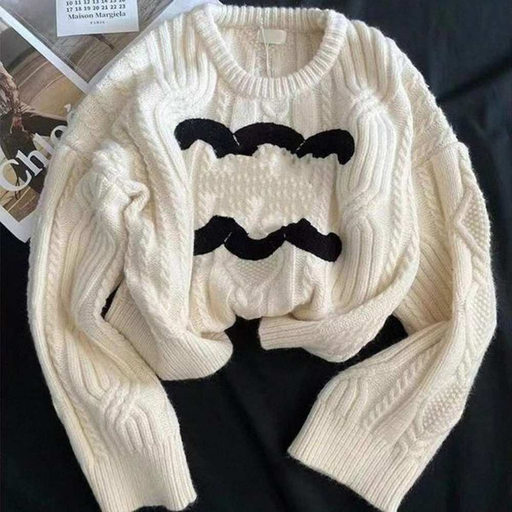 designer pullover sweater women loose lazy wind design sense niche