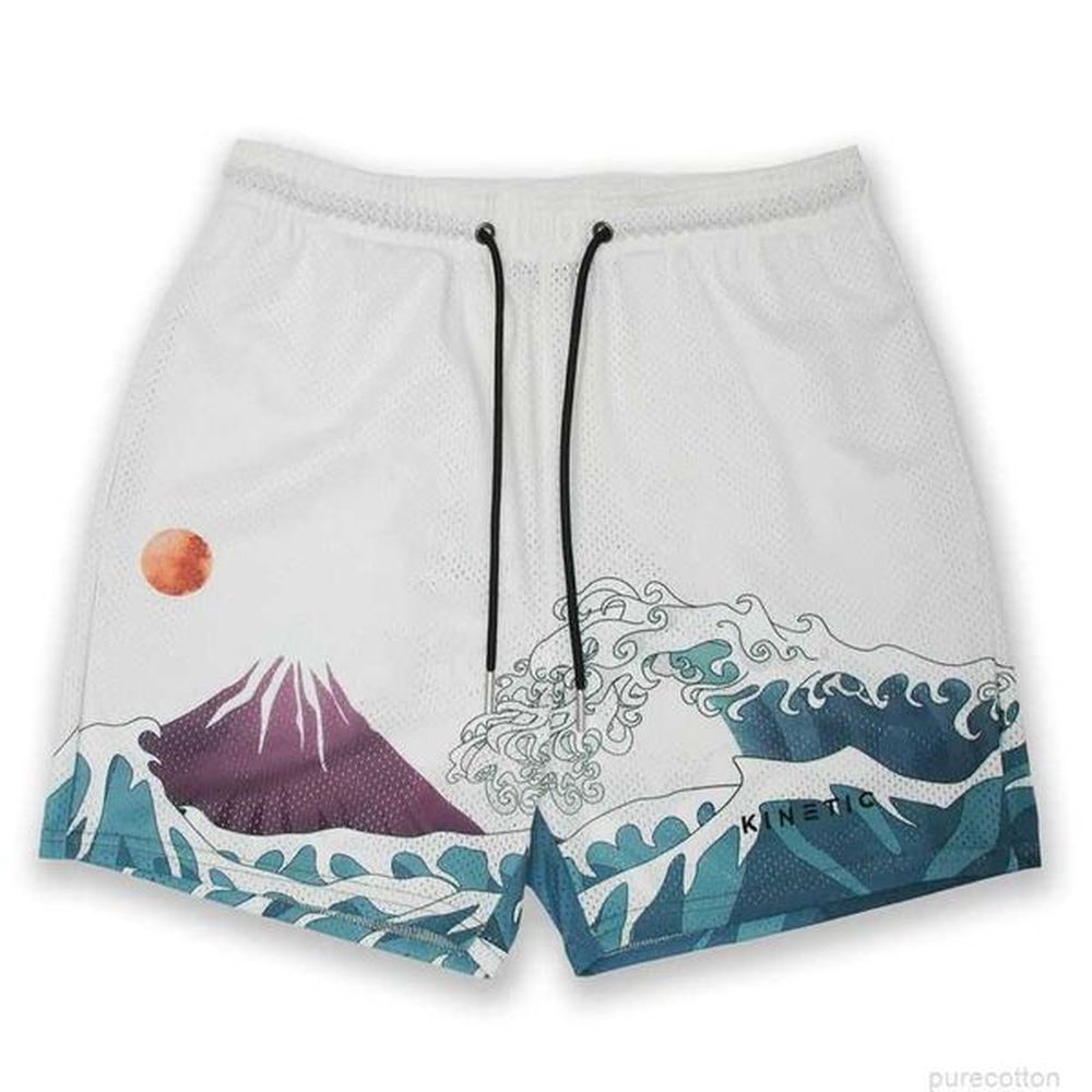 Designer Short Fashion Casual Clothing Kinetic New American Embroidery Fashion Brand Fitness Sports Basketball Running Quick Dry Casual Shor