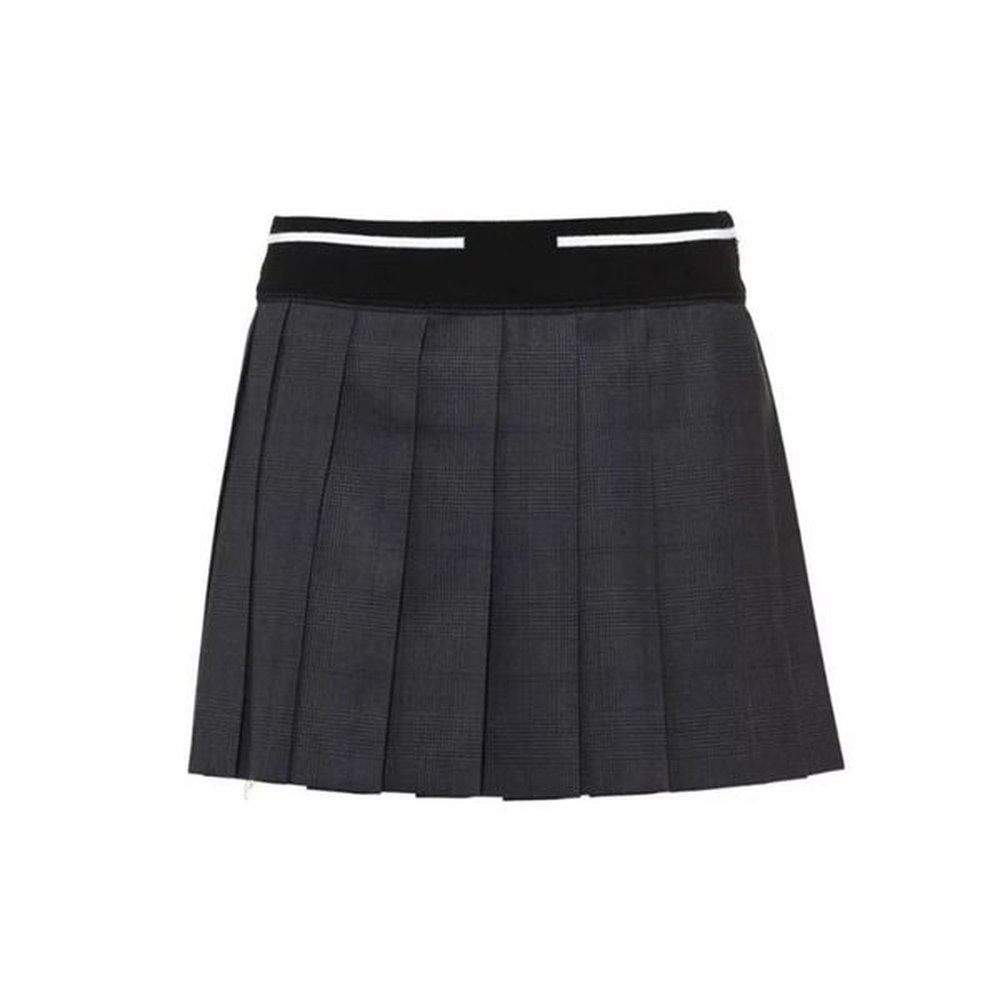 designer short skirts womens skirt fashion grey elastic waist pleated
