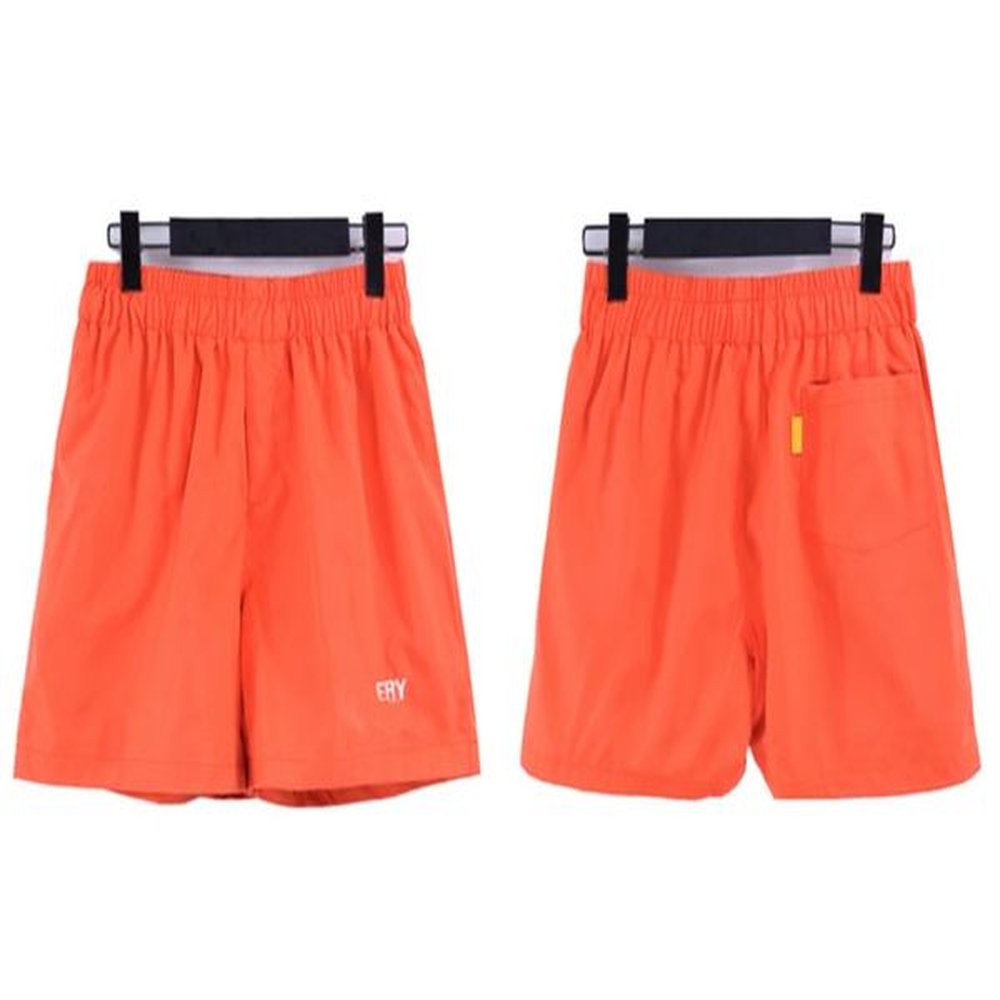 designer shorts men shorts beach shorts summer fashion sports shorts women men shorts embroidery draw string pants orange color US size S-XL