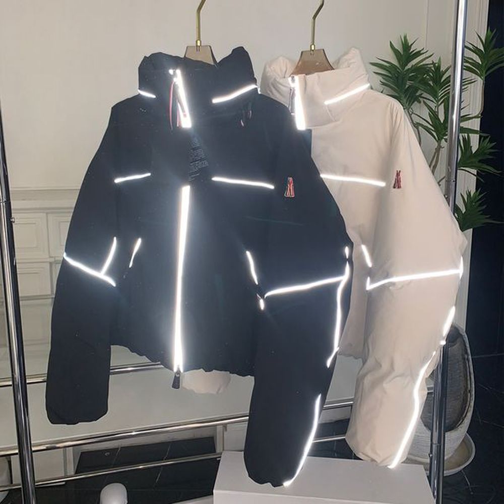 designer skiing down jacket coat fashionable classic style regular warm