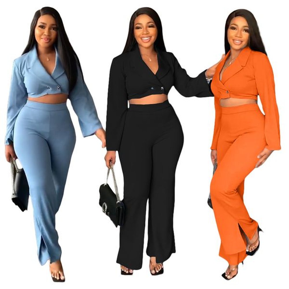designer spring clothes for women two piece sets solid