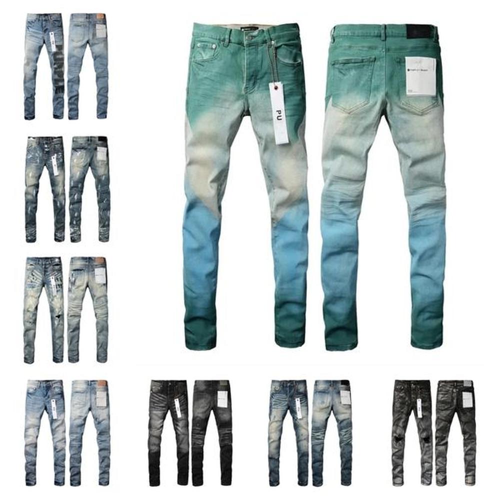 Designer street Jeans Denim Trousers Mens jeans Designer Jeans Men Black Pants High-end Quality Straight Retro Ripped Biker Jean Slim Fit Mo