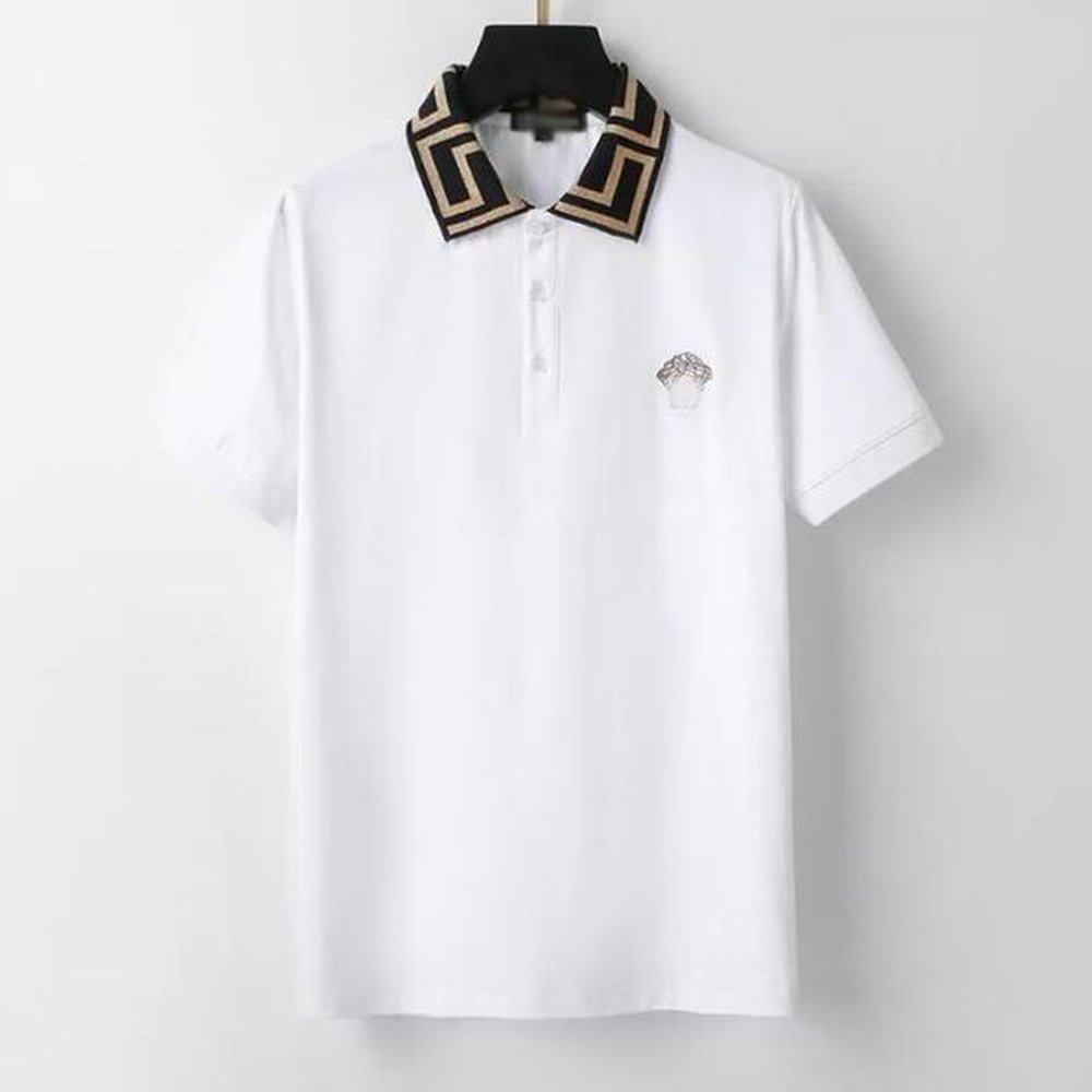2022 designer stripe polo shirt t shirts snake polos bee floral mens High street fashion horse polo luxury T-shirt#58