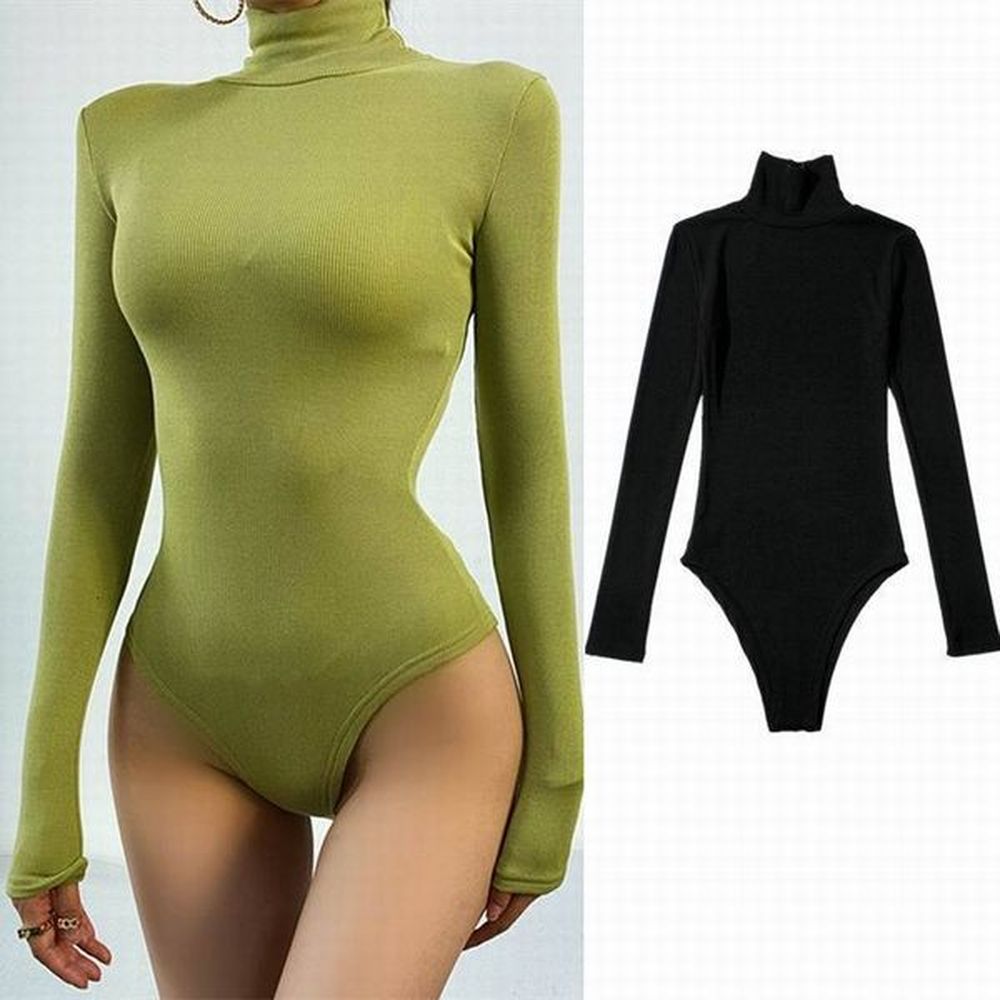 designer style instagram super hot slim fit slimming high neck