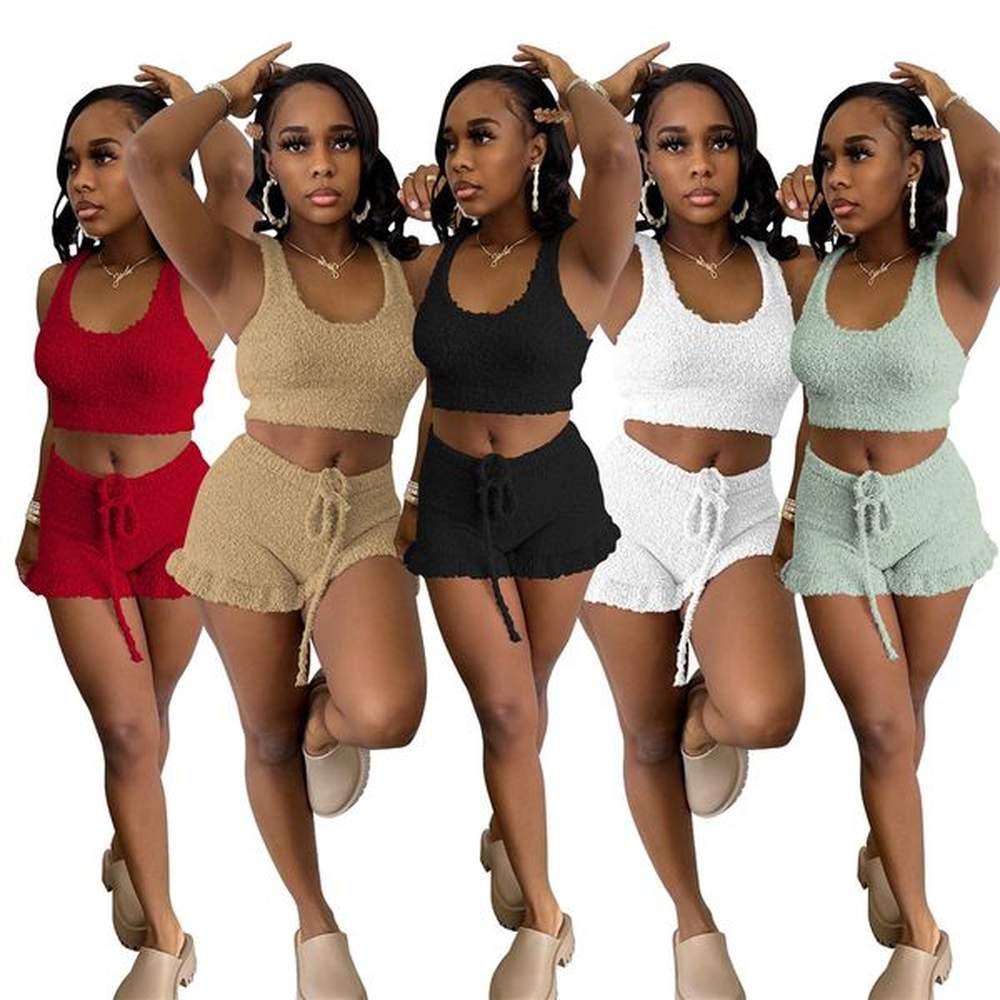 designer summer outfits women tracksuits two piece sets sleeveless