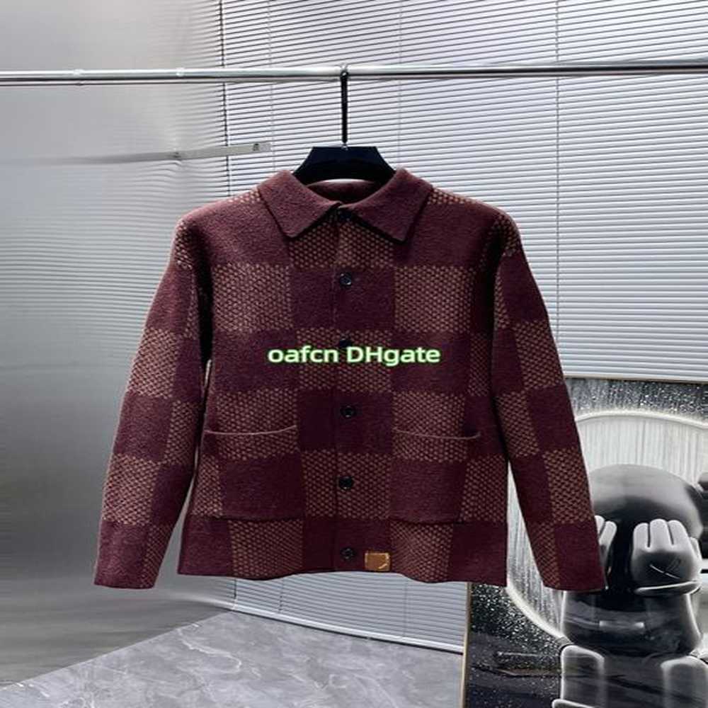 Designer Sweater Autumn Luxury Men's Sweater Pullover Knitted Casual Sweater Checkered Printed Men's Fashion Wool Pullover Wool Bl