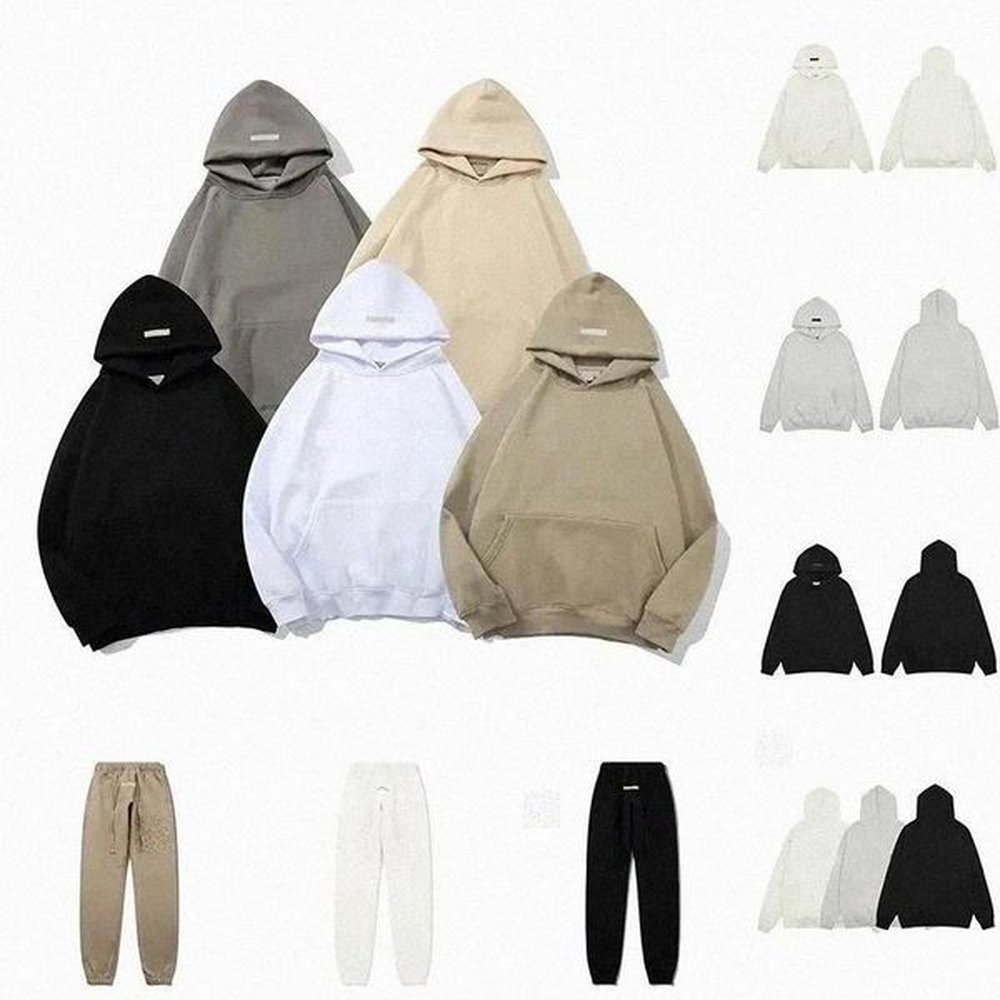 Designer sweatshirt mens es hoodie pants sweatpants women t shirt Letter Printed Design Long Sleeve Round Loose Sweater white gray cotton st