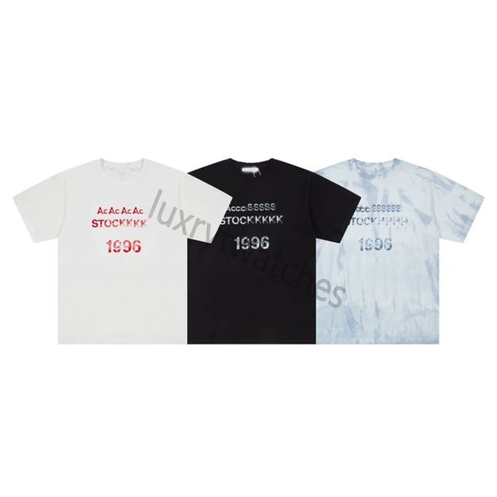 Designer T Shirt ances T Shirt Mens Shirt High Quality Luxury Fashion High Street Hip-Hop Trend 100% Cotton Breathable Peter Pan Collar 1996