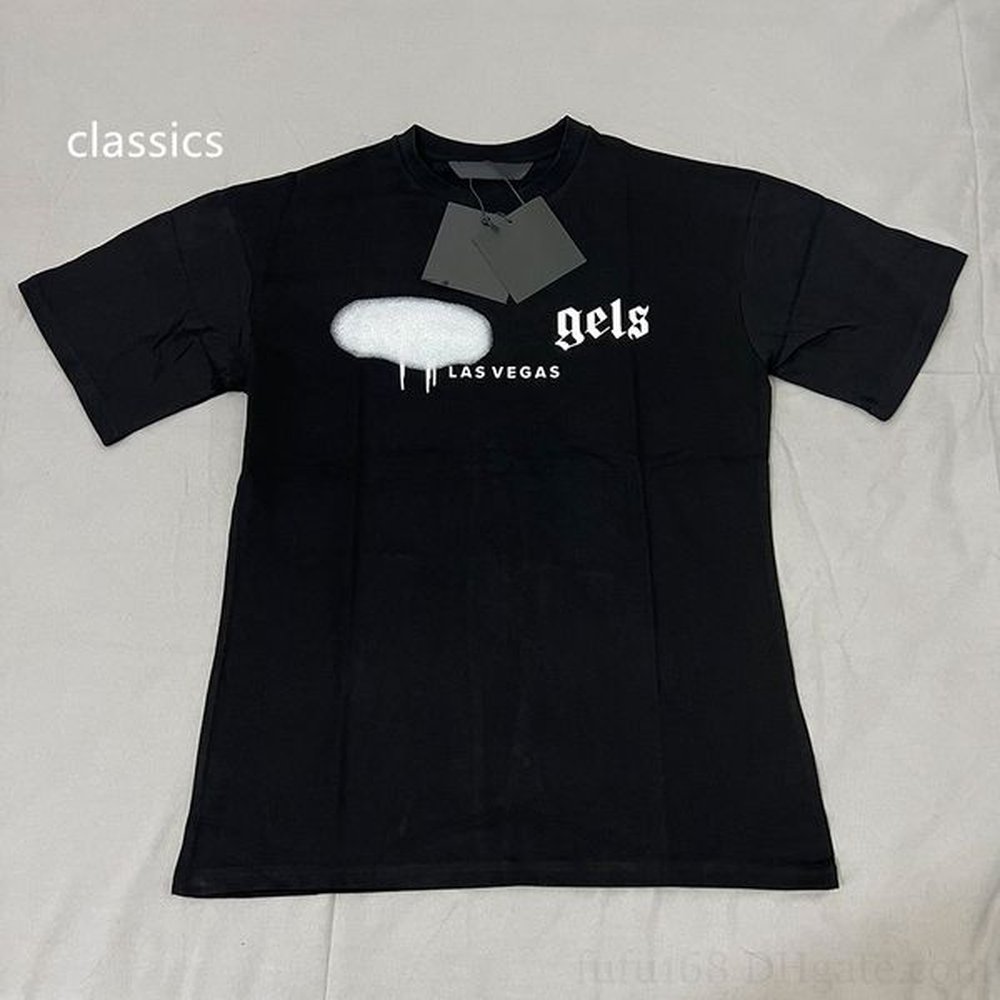 Designer T Shirt Mens Shirts for Men Tide Sprayed Streetwear Letter Cotton Bear Womens Unisex Clothes T-shirt Oversized Tee Clothing Tops S