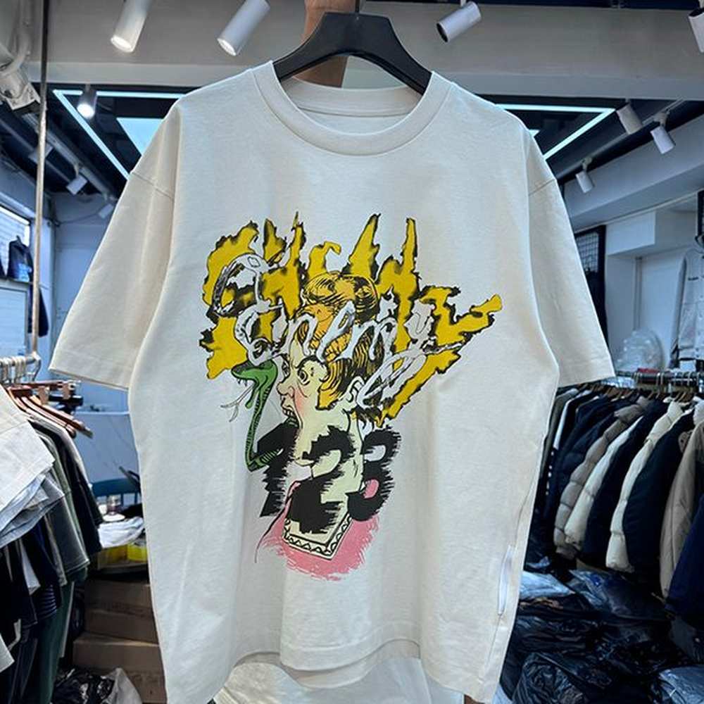 Designer Tee T Shirt T-shirt Men Graphic Printed T-shirts Real Pics 25SS