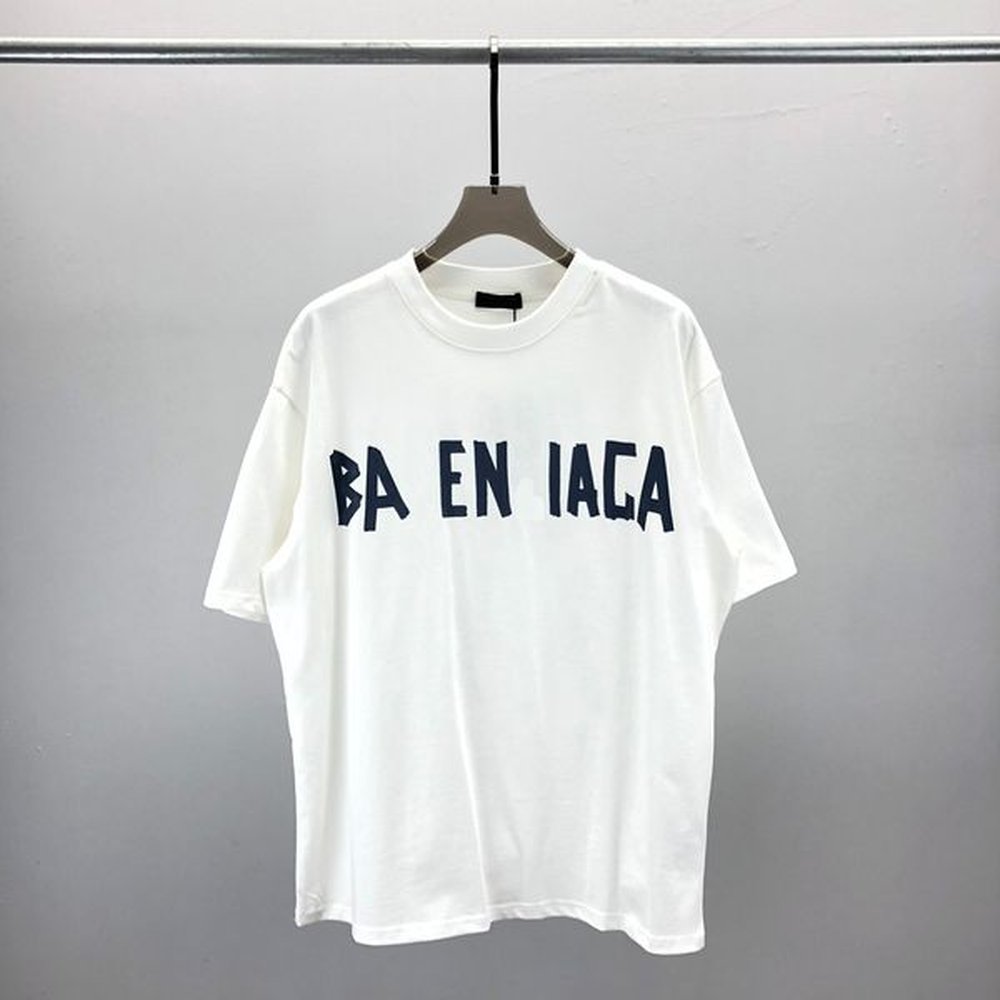 Designer Tide T Shirts Chest Letter Laminated Print Short Sleeve High Street Loose Oversize Casual T-Shirt 100% Pure Cotton Tops For M b34b