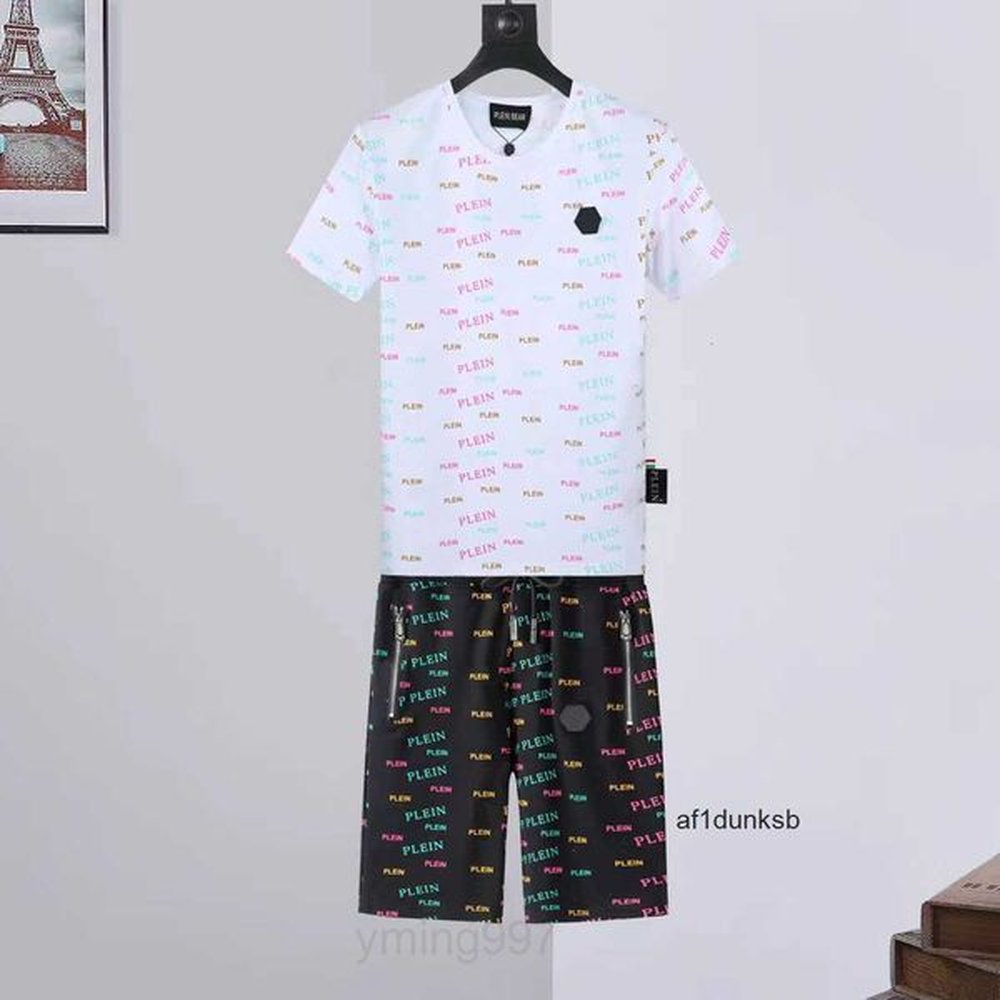 designer Tops SKULL Casual Suit CRYSTAL Tracksuit Men T-shirts BEAR Tracksuits Joer Mens Shorts Sets Sporting T Shirts 14672 Philipply Plein