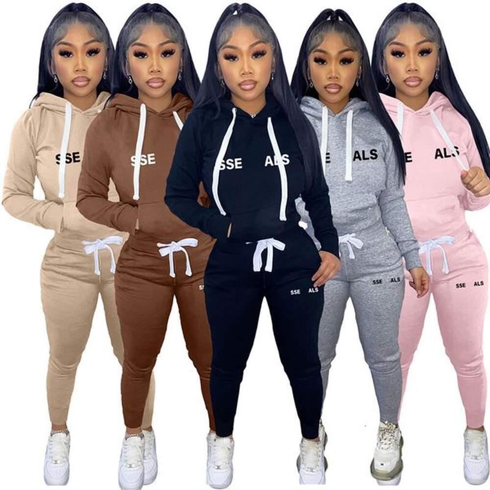 designer tracksuit fashion printed two piece set women full sleeve