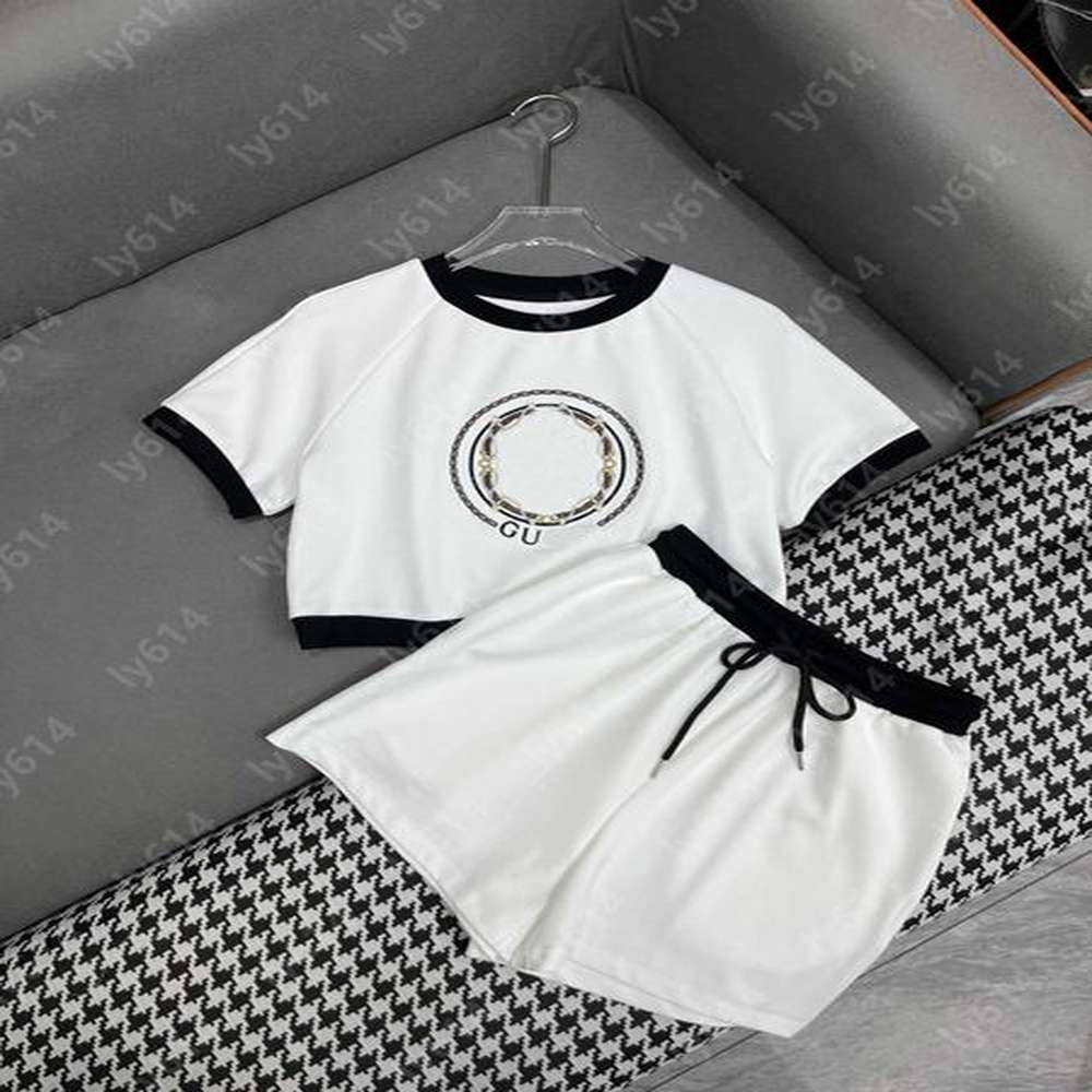 designer tracksuit women summer sports casual two piece set pants