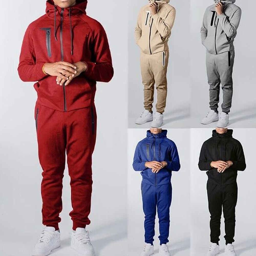 designer tracksuits men fall winter jogger suits plus size xl