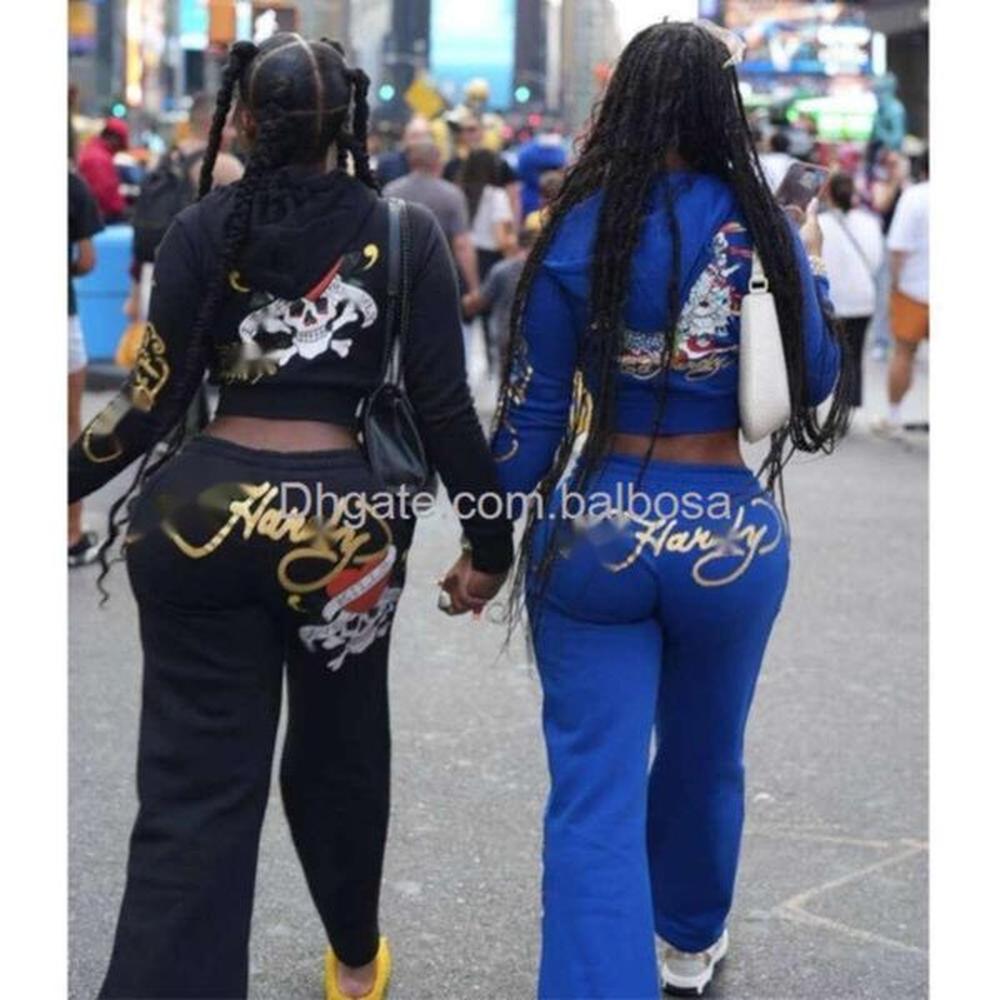designer tracksuits womens skull love print two piece set basic