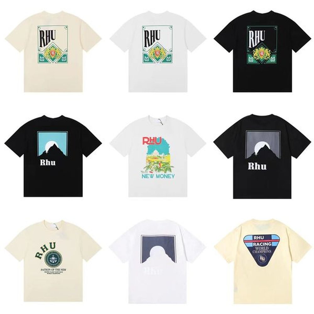 Designer T-shirt Men's Shorts Beach Shorts Women's Cotton short-sleeved shirt Casual T-shirt Versatile Rhu T-shirt Quick Dry Shirt