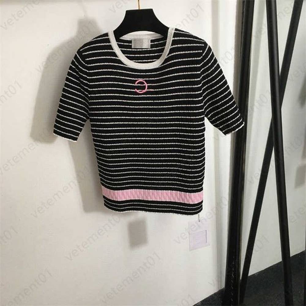 designer tshirt summer womens t shirt classic logo pattern embroidered
