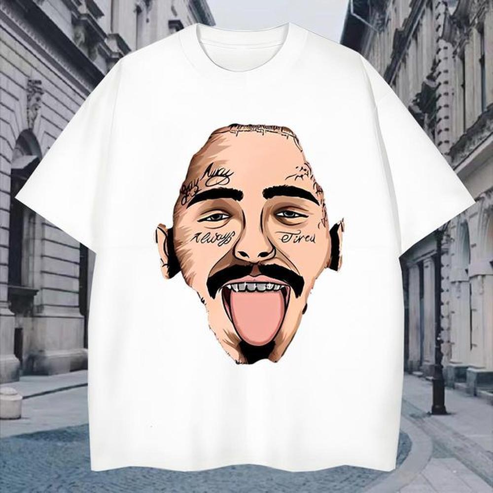 Designer T-Shirts 100% Cotton 230g portrait Daily Outfit Skull O-Neck Short Sleeve Men Tees Casual New Tops