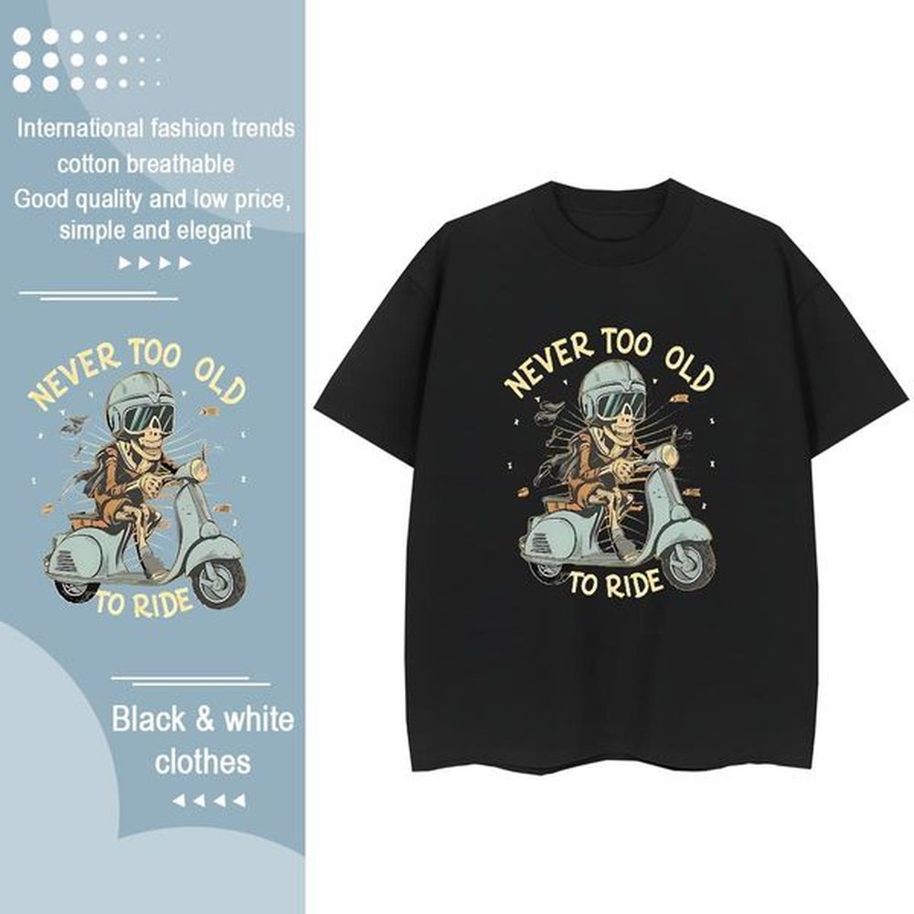 Designer T-Shirts for Men 100% Cotton 230g skull Street Wear Custom Anime Breathable Short Sleeve Tshirts Fashion Casual Clothings