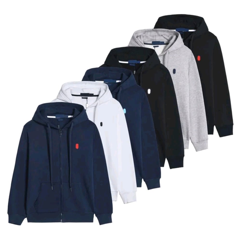Designer Unisex Cotton Hoodie-Zip-Up Grey Pullover with Long Sleeves and Pocket Detail size s-4XL