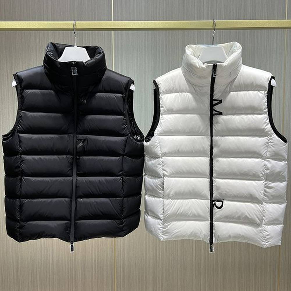 Designer vest men letter print puffer vest womens autumn and winter thick warm outer wear gilet mens couples loose casual vest sleeveless do