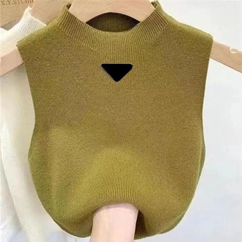 designer vest women sweater vests spring fall loose letter round