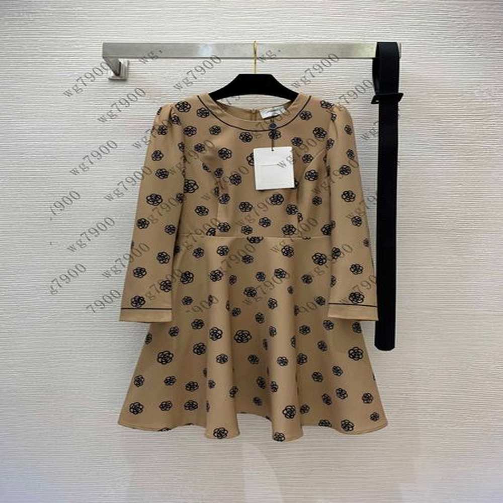 designer women dress brand full flower print girl frock size