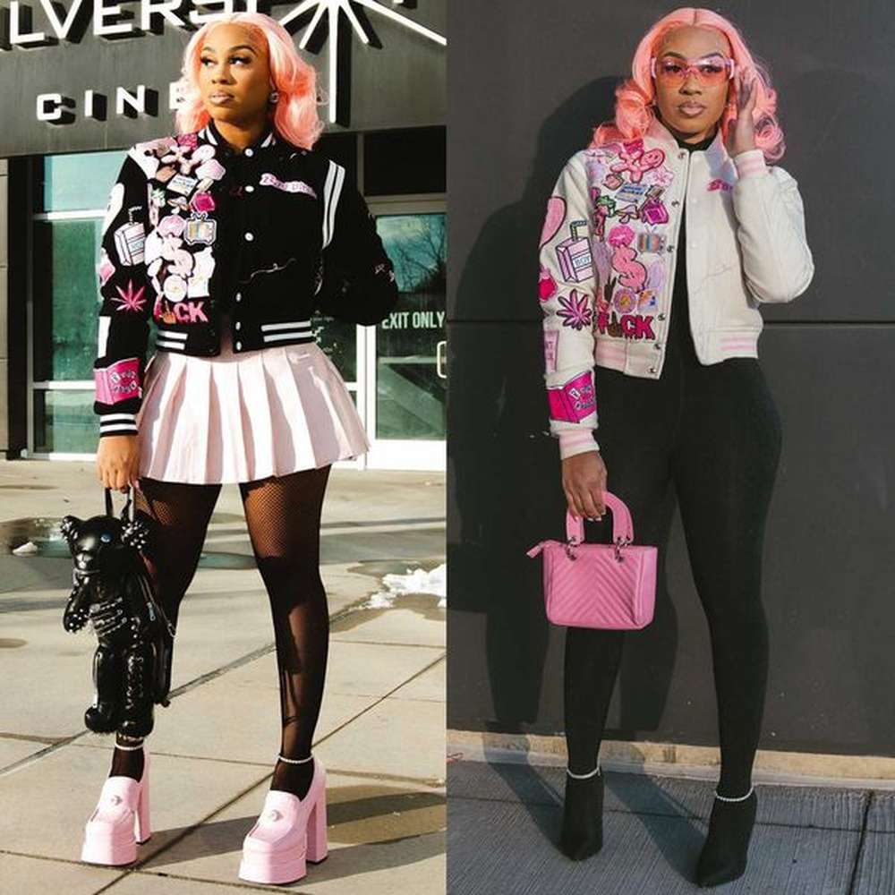 designer women varsity jacket spring autumn short style outerwear bomber