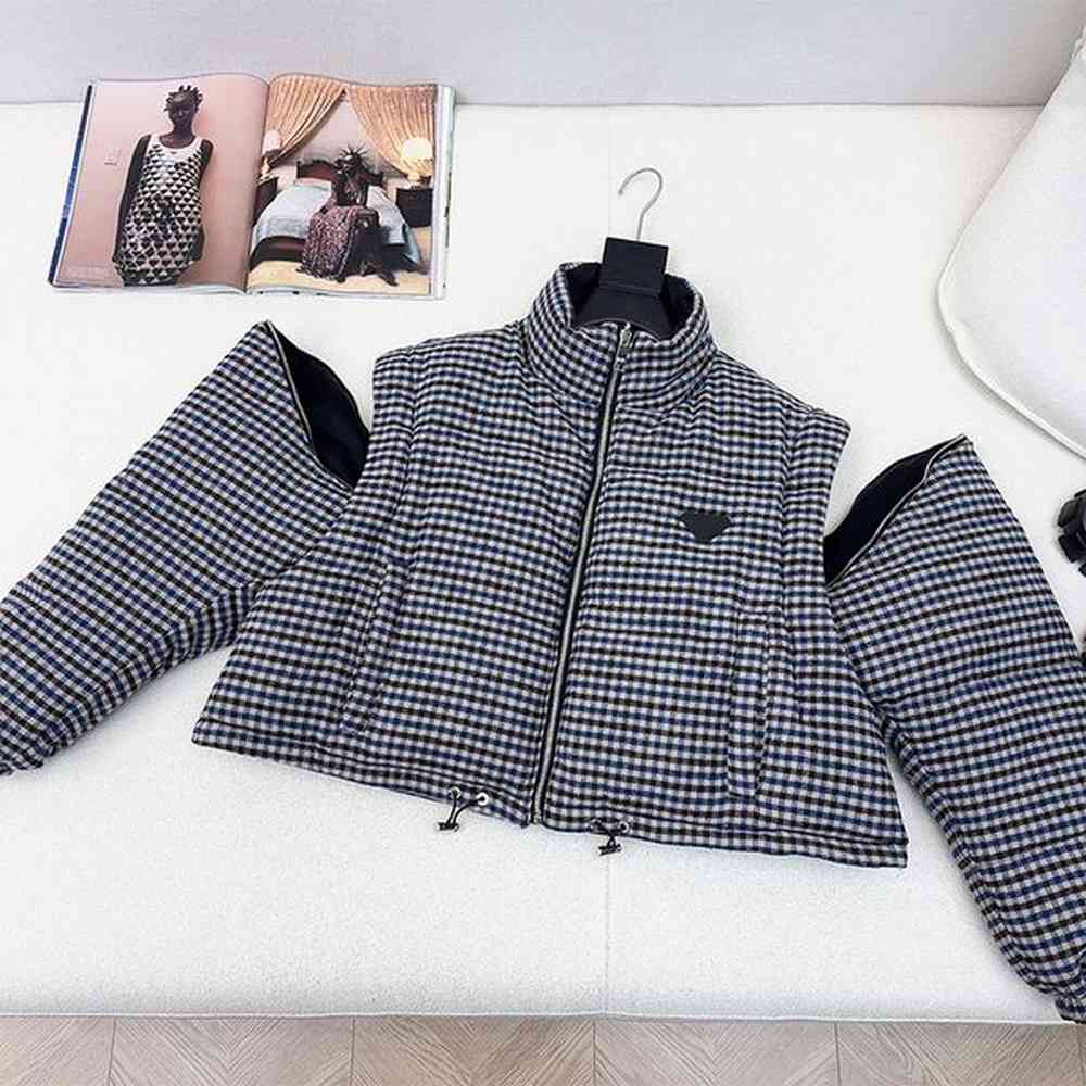 designer womens down coat jacket parkas short style warm double