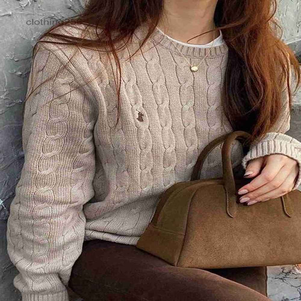 designer womens embroidered sweaters autumn winter soft knitted pullover