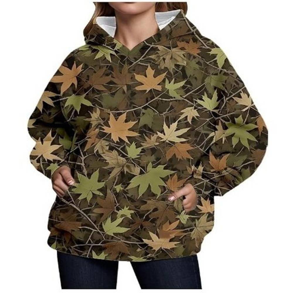 designer womens fashion hoodie youth spring new womens camouflage