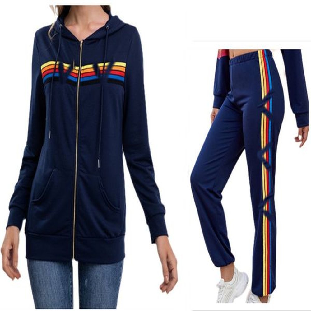 designer womens hoodies sweatshirts zip up oversized hoodie rainbow