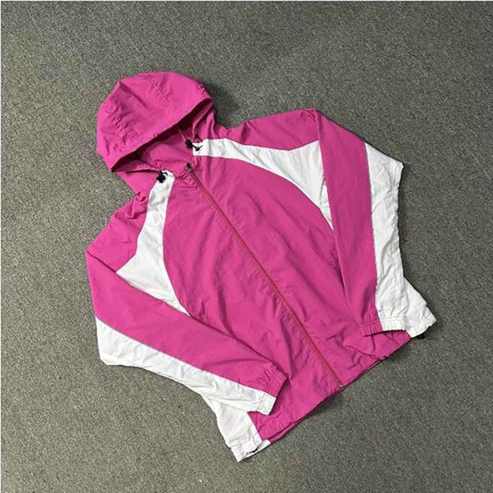 designer womens jackets oversize hooded windbreaker women vintage streetwear harajuku