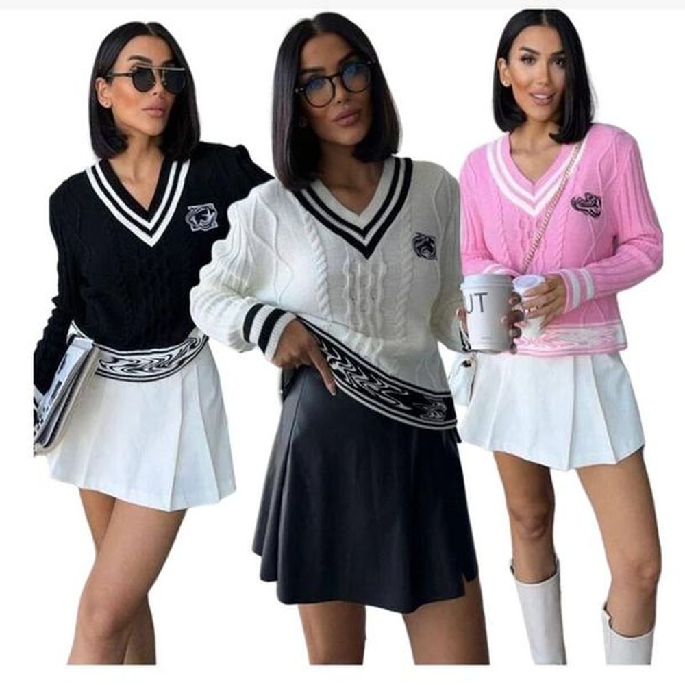 designer womens polo sweaters vneck pullover clothes sweater hip hop