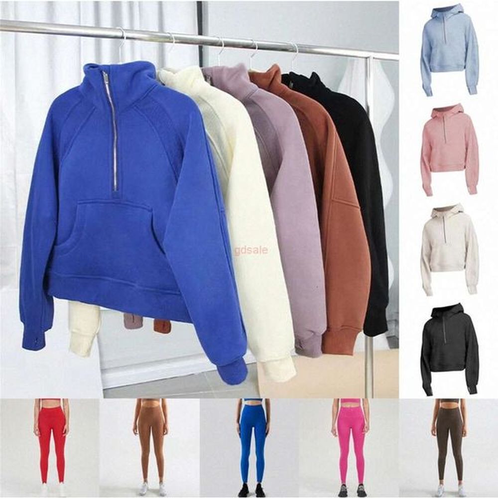 designer womens scuba hoodie outfit align legging pants high waist