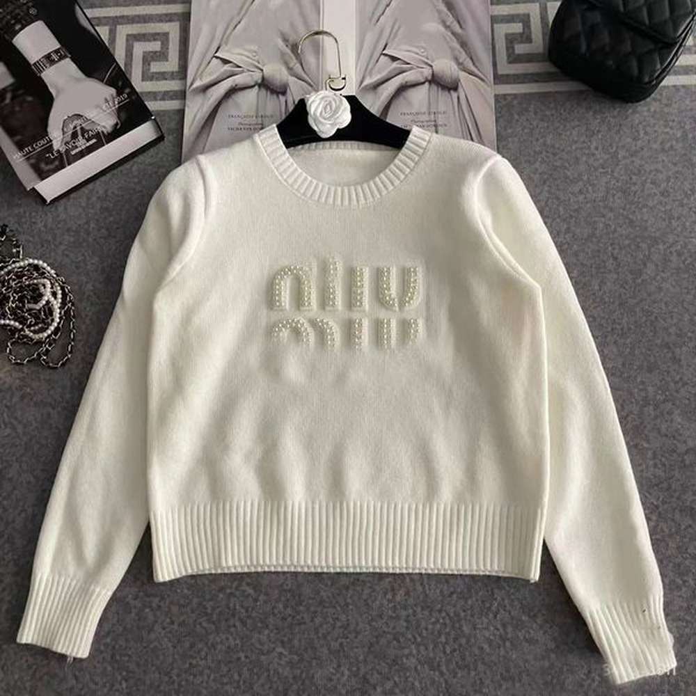 designer womens sweaters round neck knitting jacket fashion pullover high