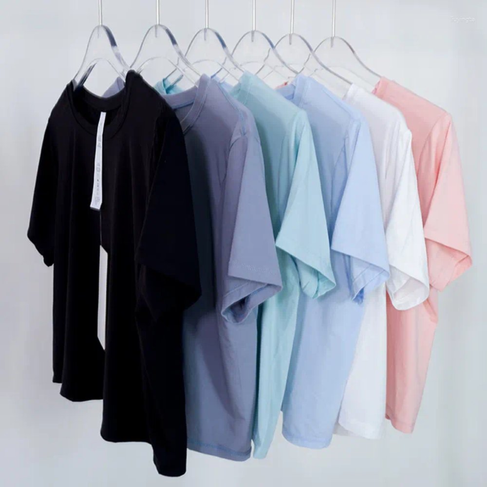designer womens t shirts yoga clothes sports modal short sleeve.png