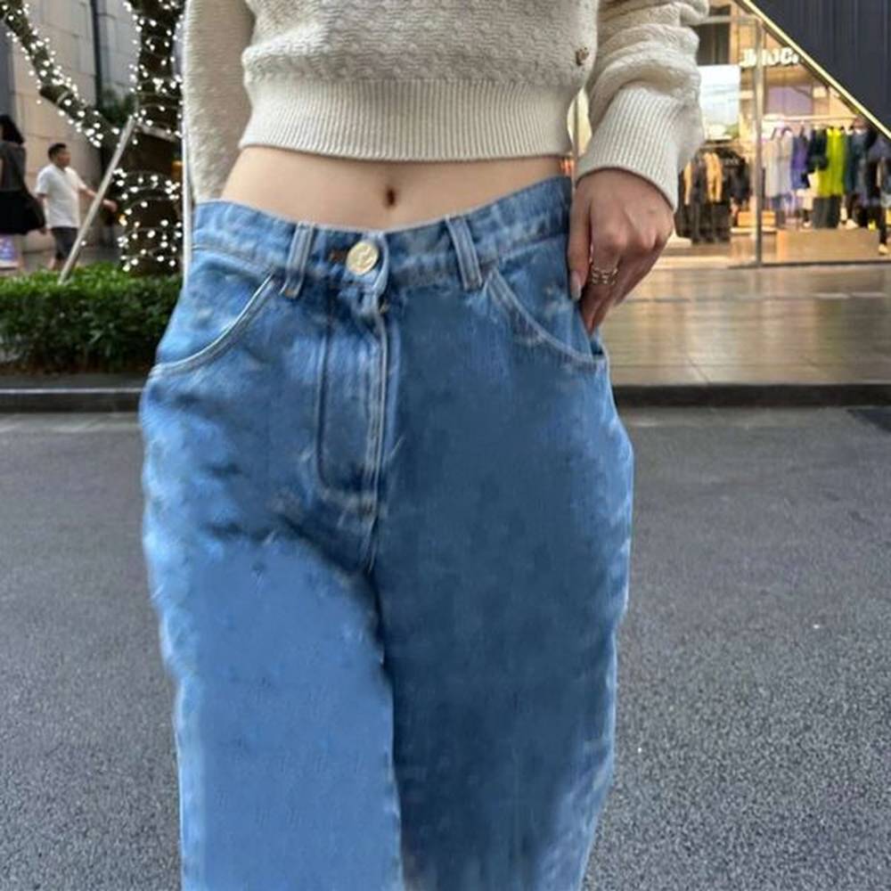 designer wonmens early spring new full pair loose straight