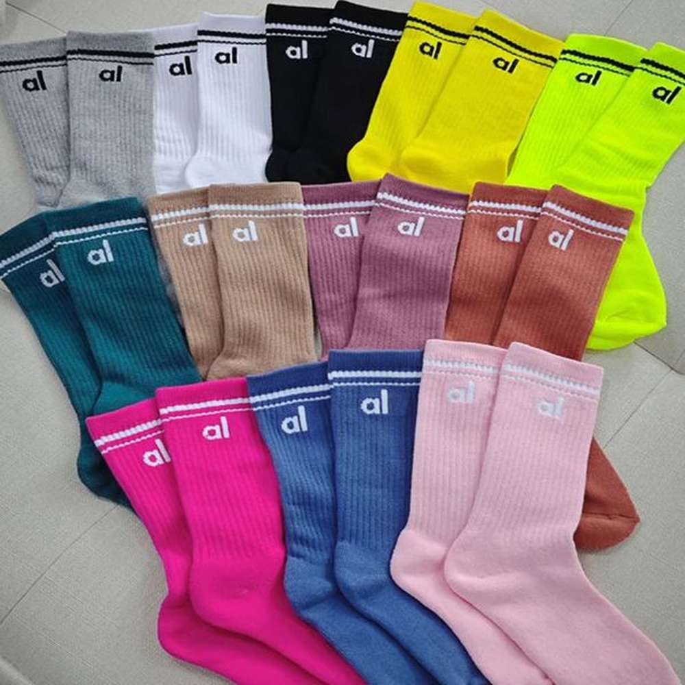 designer yoga stockings womens sport socks throwback mens sock cotton