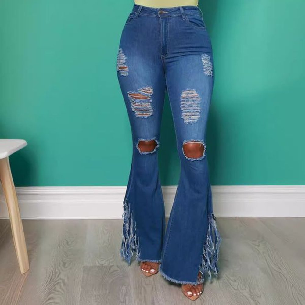 designers autumn and winter new womens mid waist slim fit