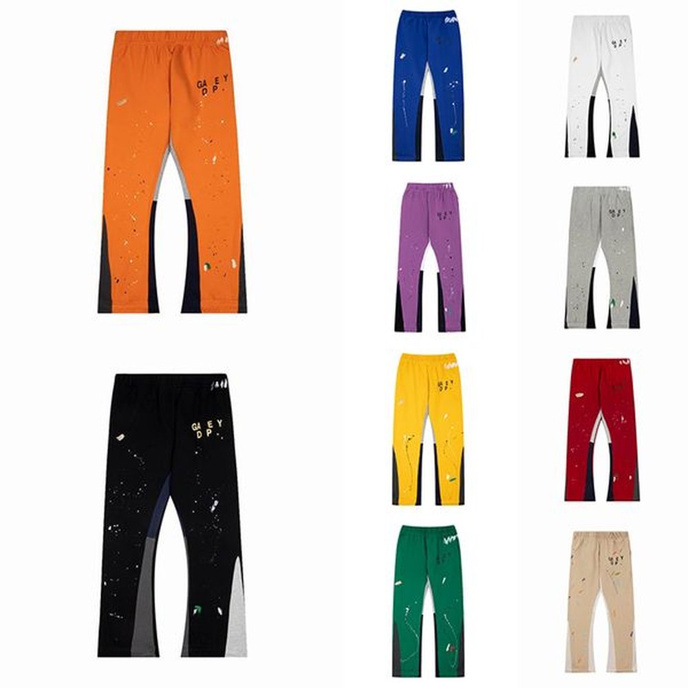 Designers Gallerydept Pants Mens Womens Sweatpants Man High Street Casual Loose Flared Pants Fashionable Hip-hop Sports Jogging Pant