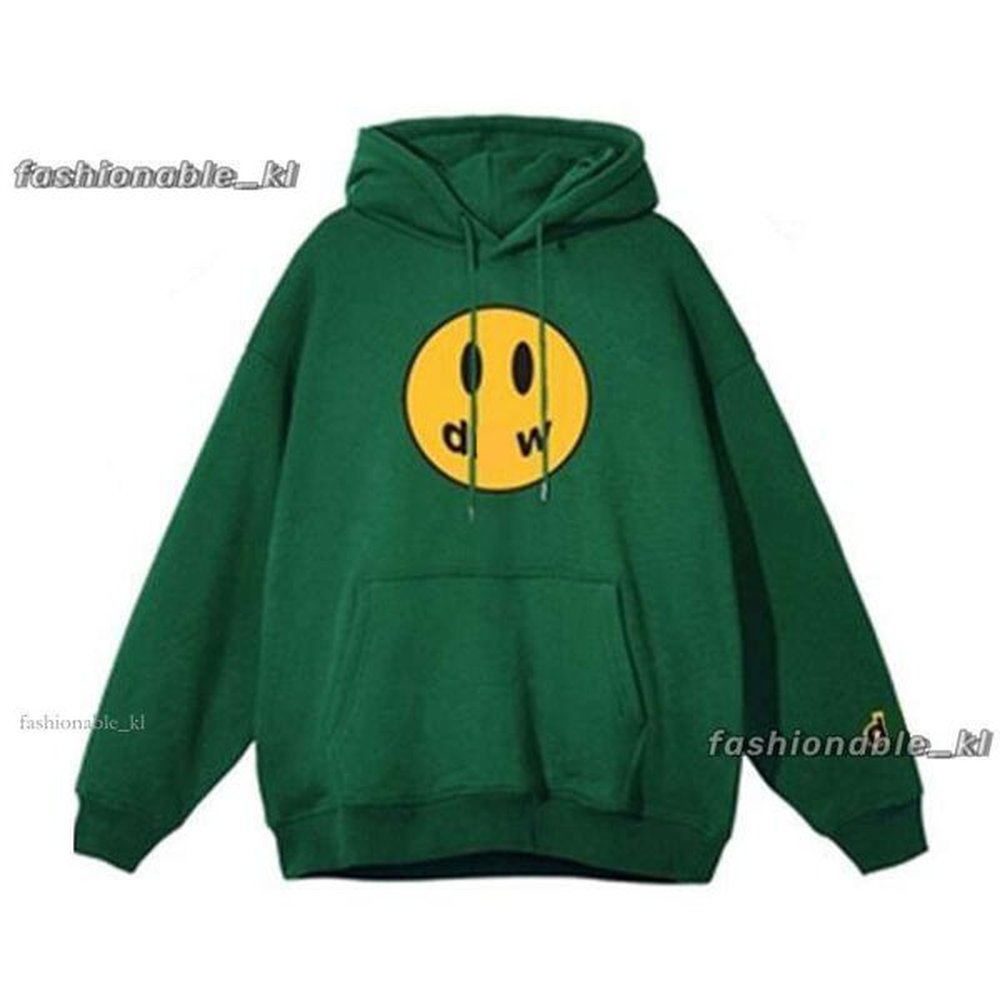 Designers Hoodie Drew Hoodie Halloween Yellow Man Retro Smiley Face Letters Print Sweatshirt Womens Tshirt Spring Trend Long Sleeve Top Stre
