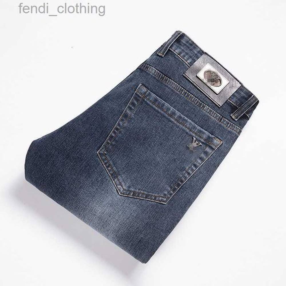 designers jeans Men's Jeans Designer Brand Autumn and Winter New High End Business Small Straight Leg 1:1 Pants