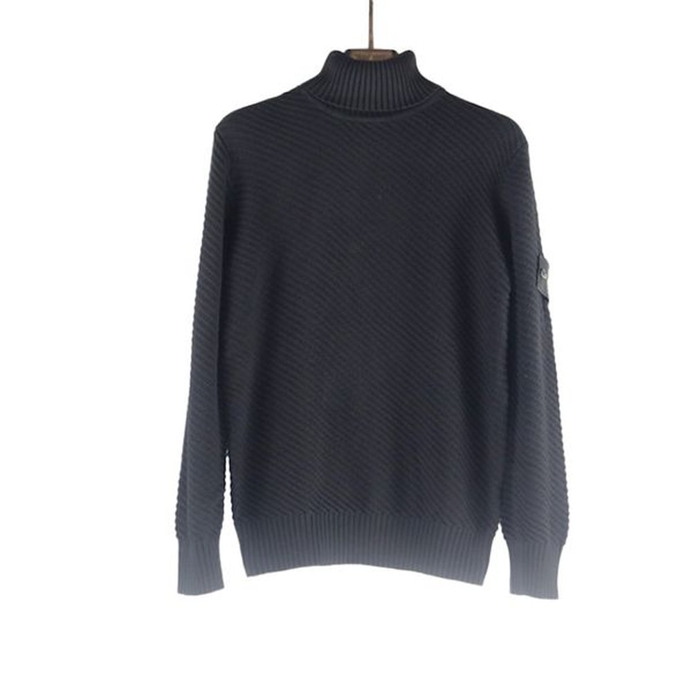 Designers Mens Sweater Half High Neck Polo Knitted Jumpers Warm Embroidery Pullover Warm Pullover Slim Knitting Jumpers high quality wild br