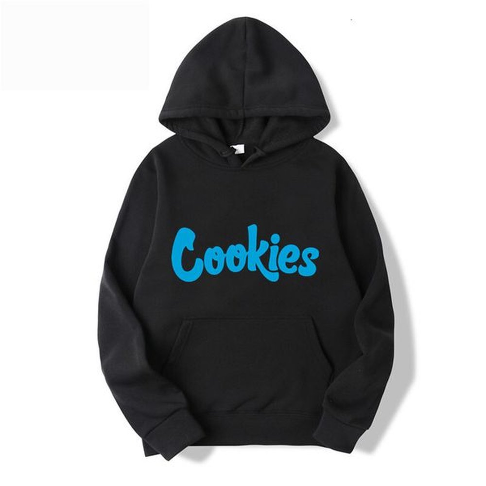 designers new biscuit print hooded sweatshirt mens and womens haruku